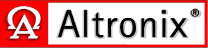 Altronix logo with red and white design.