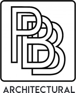 PB Architectural logo in bold black lettering.