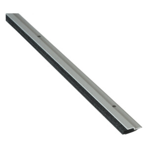 Metallic door sweep with weatherproof seal.