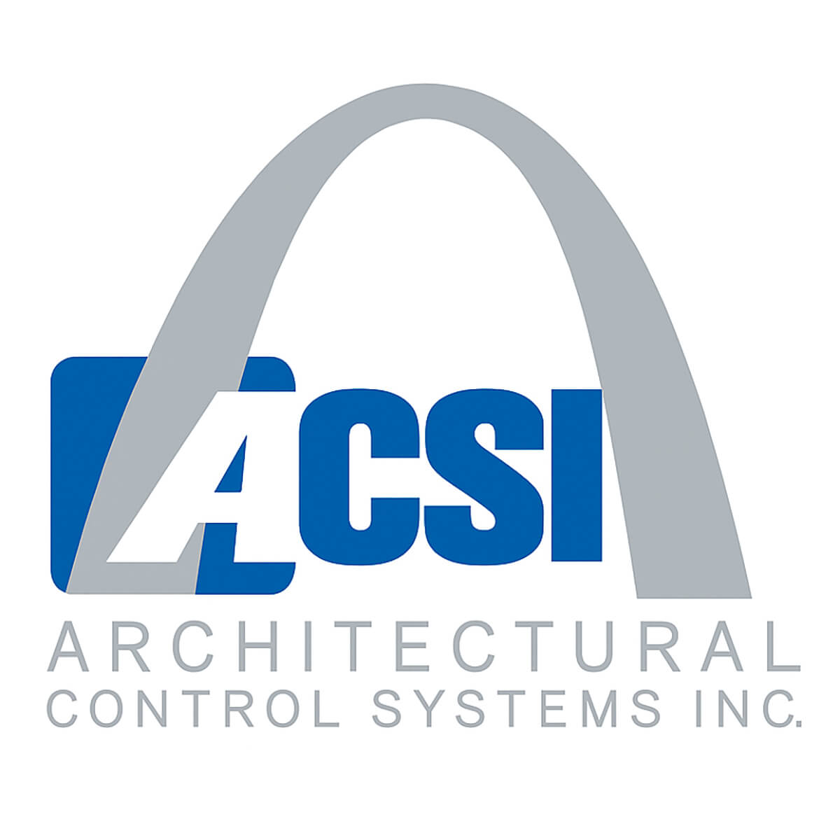 ACSI logo with stylized arch design.