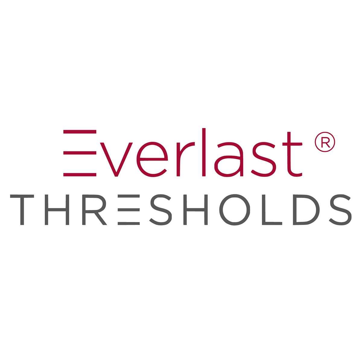 Everlast Thresholds logo with modern text design.