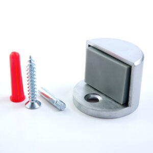 Doorstop with screw, anchor, and bolt set.